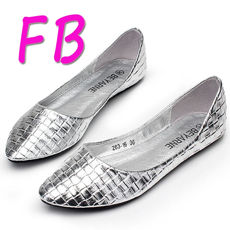 shiny flat shoes