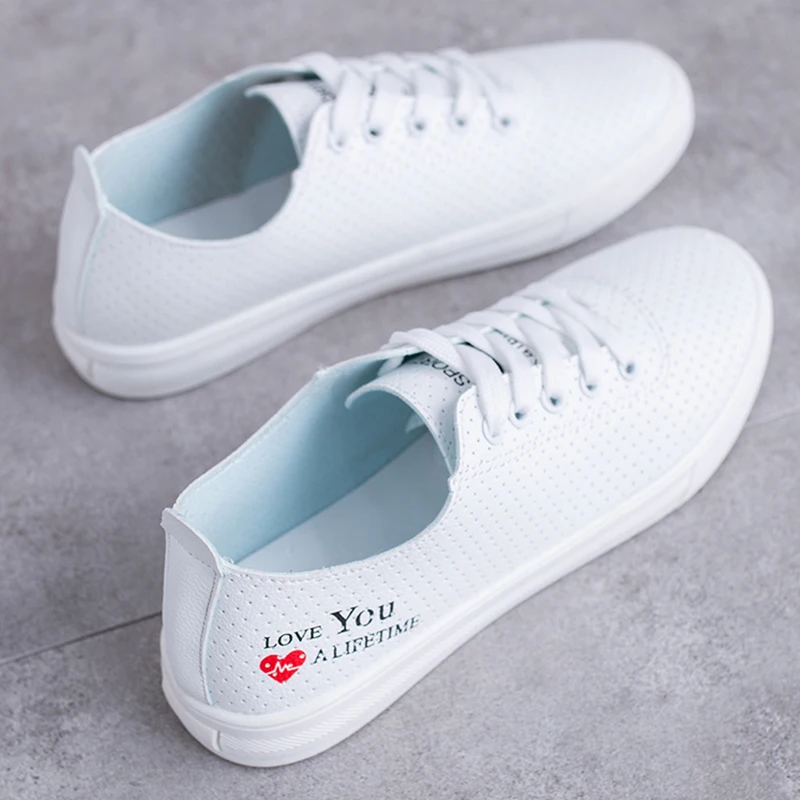 

White Sneakers Women Sneakers Flat Breathable Light Summer Sport Casual Shoes Woman trainers women femme tenis zapatos de mujer