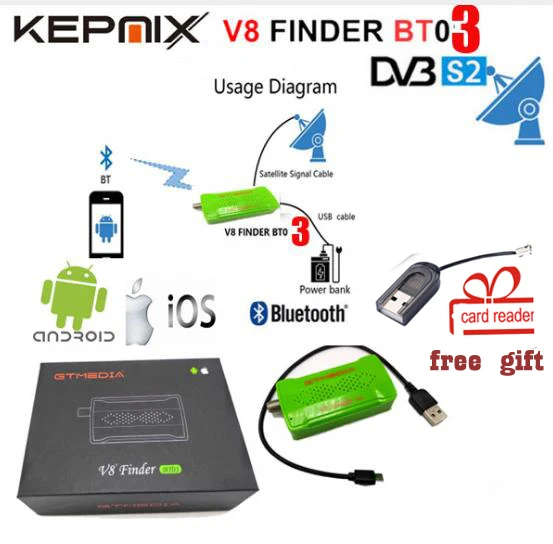 GTmedia V8 Finder BT03 DVB-S2 bluetooth satellite finder android i os vs satlink 6933 HELLOBOX B1 Freesat V8 Finder BT01
