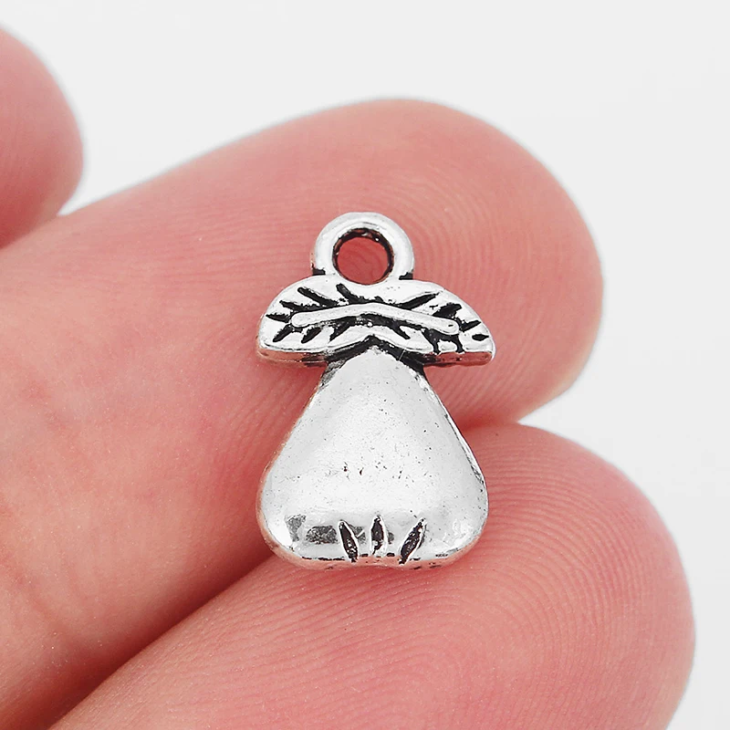 

20Pcs Antique Silver Fruit Pear Charms Pendant Fit DIY Necklace Earring Jewelry Making Findings 9X15mm
