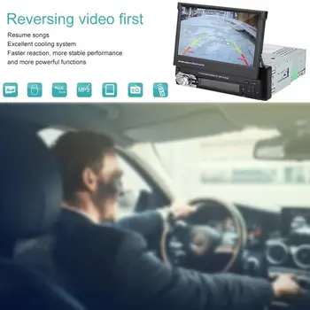 

7inches Stretchable Single DIN Car Video Audio MP5 Player USB AUX Remote Control with Battery FM Car MP5 Player