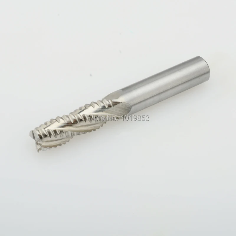 

6X6X15X60 High speed steel square HSS end mill straight shank milling cutter for rough machining