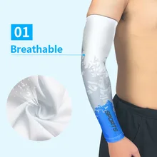 1 пара, летние шелковые рукава для бега, велоспорта, налокотник для баскетбола, защита от солнца, чехол, велосипедные грелки, рукава для мужчин и женщин