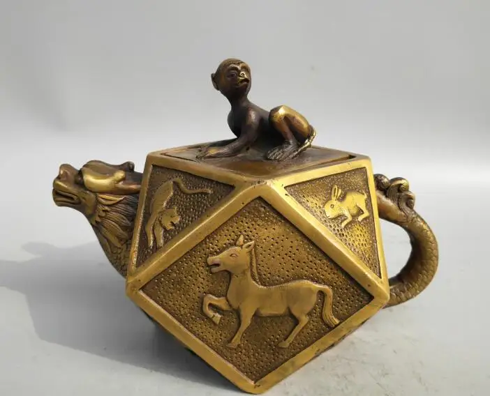 

Коллекция archaize brass twelve чайник Зодиак статуя ручной работы