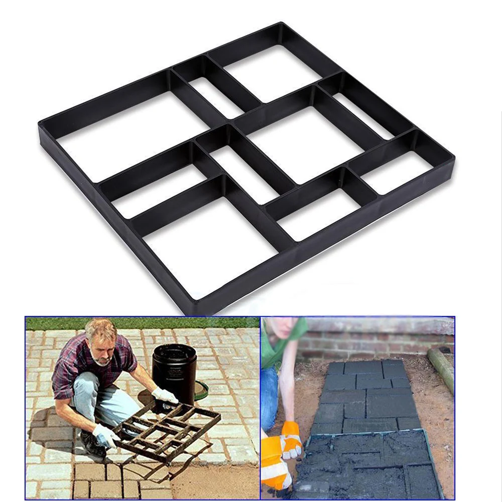 

Practical Garden stone Stone Mould Driveway Paving Pavement Concrete Stepping Stone Mold Patio Making Mould