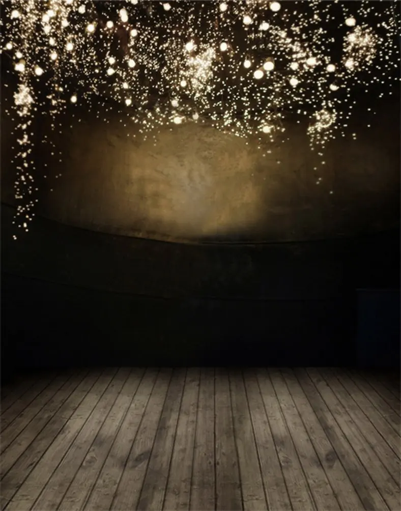 

5x7ft Wooden Floor Dark Wall White Powder Photography Backdrops Photo Props Studio Background