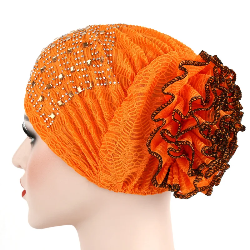 

Summer Women Muslim Stretch Turban Hat Chemo Cap Hair Loss Head Scarf Wrap Hijib Cap Girl Towel Head Cap Cotton