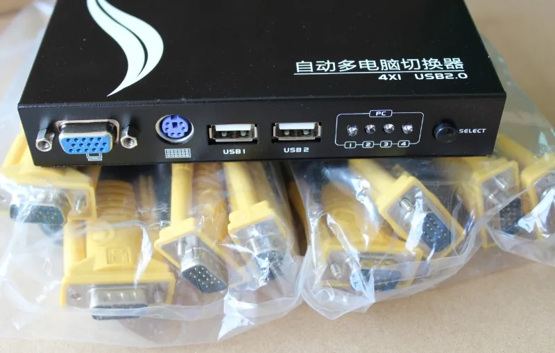 

MT-471UK-L 4-channel KVM switch VGA USB hotkey switch one for four network center multi-computer control