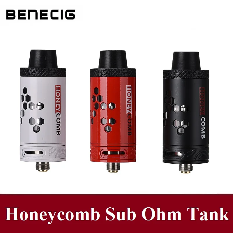 Benecig Honeycomb Sub Ом вейп Бак 4 мл Топ заполнения электронная сигарета испаритель