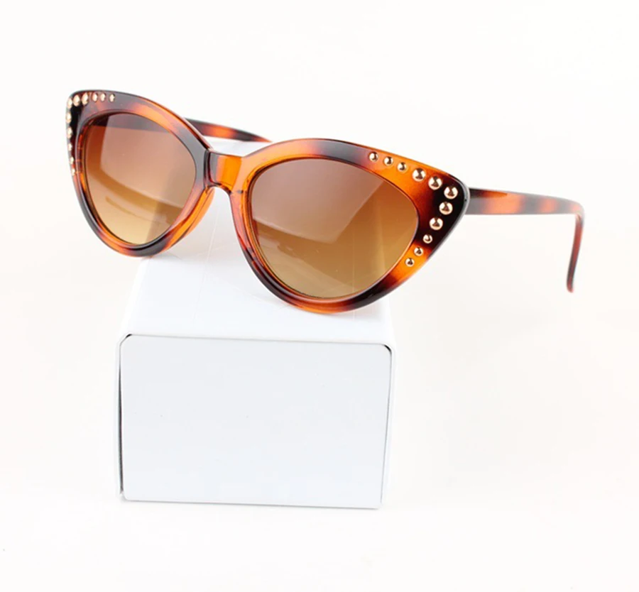 

JackJad 2018 Fashion Women Gradient Cat Eye Sunglasses Vintage Classic Amber Leopard Frame Sun Glasses Oculos De Sol Feminino