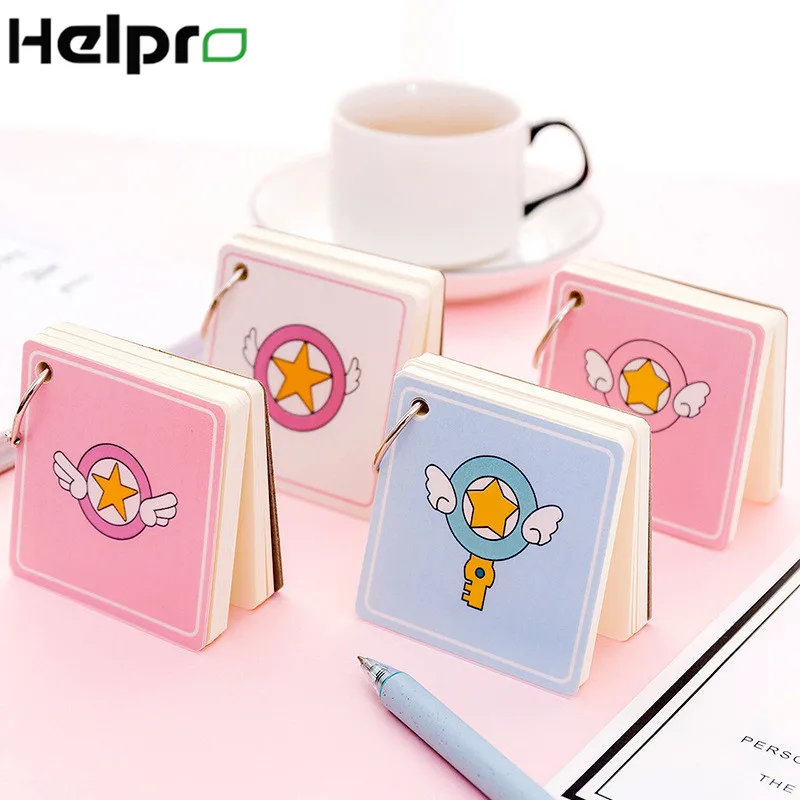 

Helpro 100 Sheets Magic Sign Sticky Notes Kawaii Blank Word Book Paper Sticker School Office Planner Stationery Gift Supplies