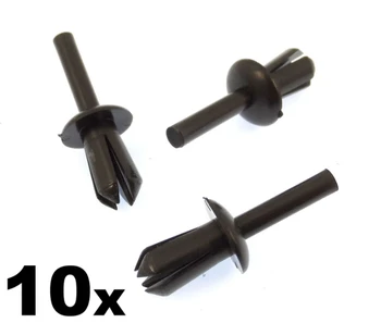 

10x For BMW 5mm Plastic Rivet Clips for Trims, Wheel Arch Liner / Lining & Moudlings 51160154946)