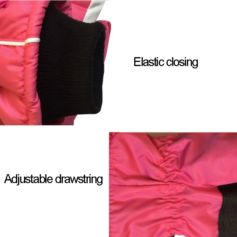 Женские зимние перчатки для сноуборда, утолщенные теплые водонепроницаемые женские лыжные варежки для езды на велосипеде, женские зимние лыжные перчатки