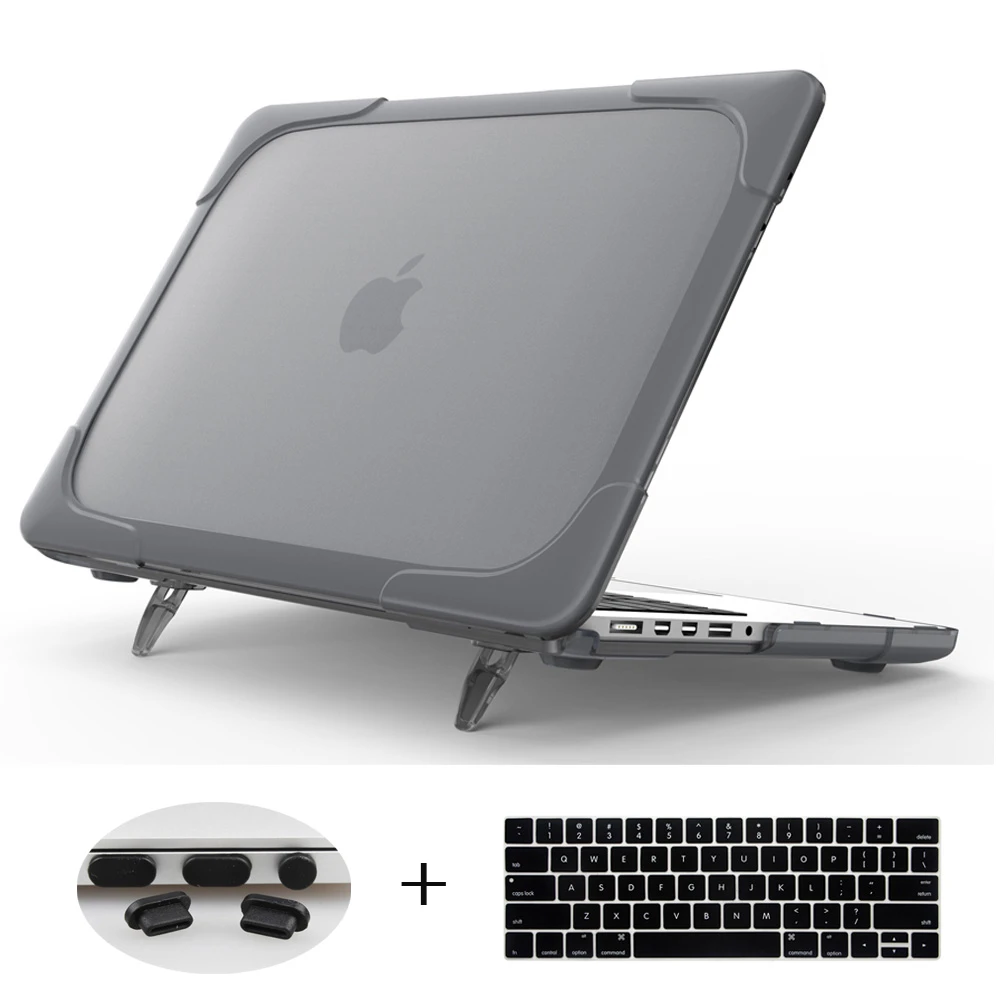 Shockproof Outer cover Case Foldable Stand For Macbook Air Pro Retina 11 12 13 16inch Touch Bar M1 A2338 A2251 2020 A2337 A2179 13 mini case