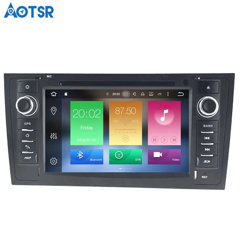 Sale Aotsr Android 8.1 GPS navigation Car DVD Player For AUDI A6 1997-2005 multimedia 2 din radio recorder 4GB+32GB 2GB+16GB 3