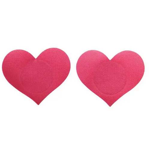 4 цвета, лепестки и наклейки для груди, накладки на грудь, в форме сердца, клейкие Стикини, 1 пара - Цвет: Pink