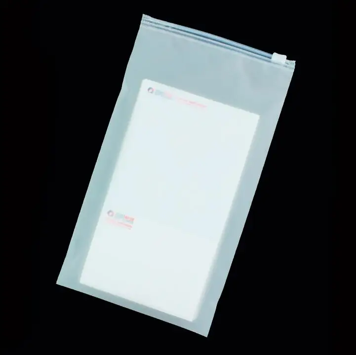 Buy 10pcs Small Matte Zip Lock Bag Clear Storage Bag