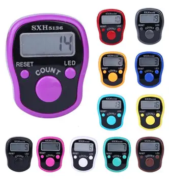 

by dhl 200pcs Click Counter Stitch Marker and Row Counter LCD Electronic Digit Tally Counter SN1275