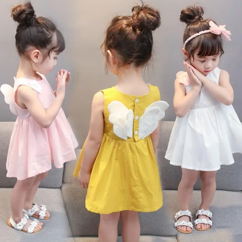 

Free Shipping 0-2y Baby Girl Dress Summer Toddler Dresses Newborn Dress Baby Girl Clothes Summer Sleeve Party Princess Dress