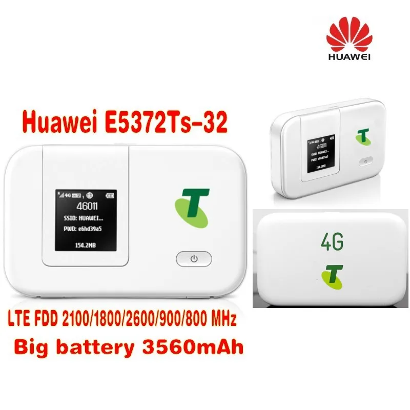 Новый и оригинальный беспроводной маршрутизатор huawei 4g lte E5372Ts 4G wifi точка доступа +