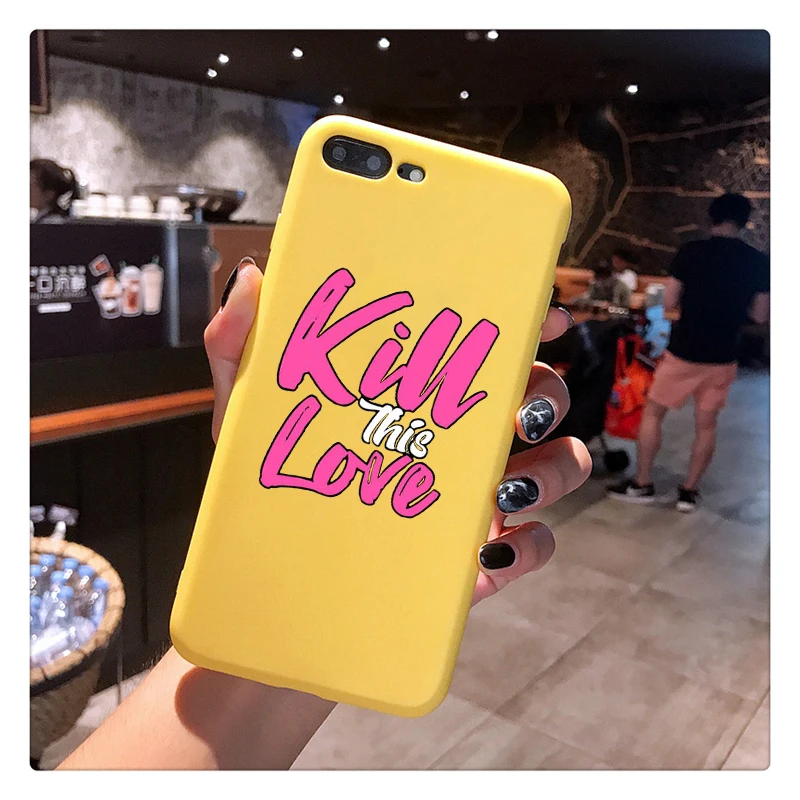 Черный мягкий силиконовый чехол для телефона Blackpink kill this love для iPhone XR X XS Max 6 6S 7 8 Plus 11 pro TPU черный чехол