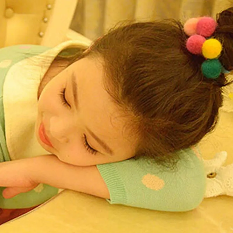 Elastic Hair Bands Toddler Kids Children Girls Handmade Cute Ball MM5.8