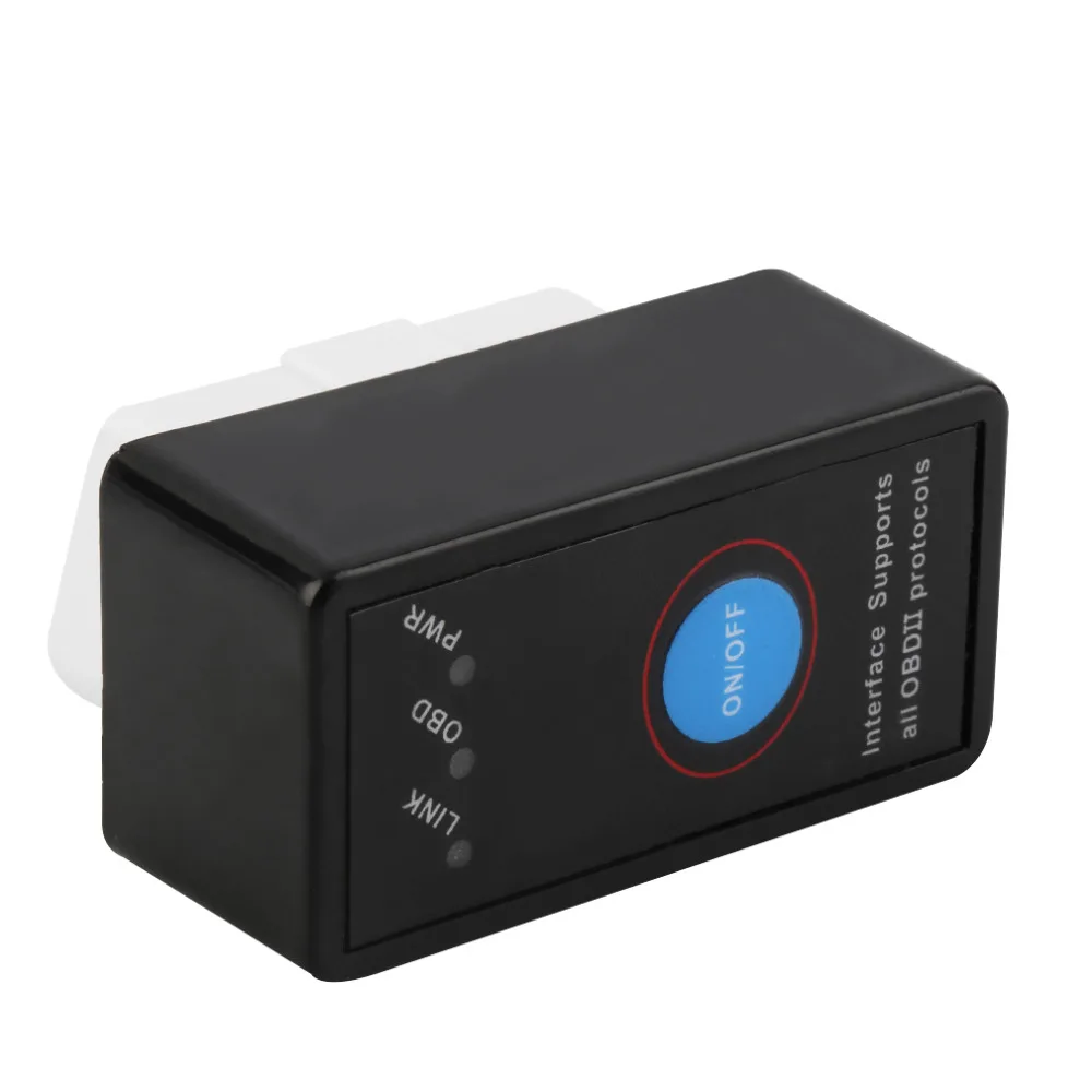  Super Mini ELM327 Bluetooth ELM327 Power Switch V2.1/V1.5 On/Off Button OBD2 Car Diagnostic Tool Mu