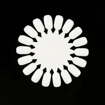 

Finger Angel New Arrival False Nail Tips Display 10pcs/pack Natural Acrylic Nail Chart Nail Polish Practice Wheel Nail Tools