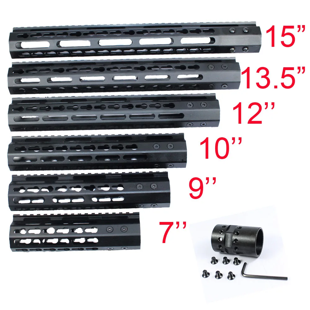 7 &quot9&quot 10 &quot12&quot 13 5 &quot15&quot AR15 Free Float Keymod ствольная накладка Пикатинни рельс для