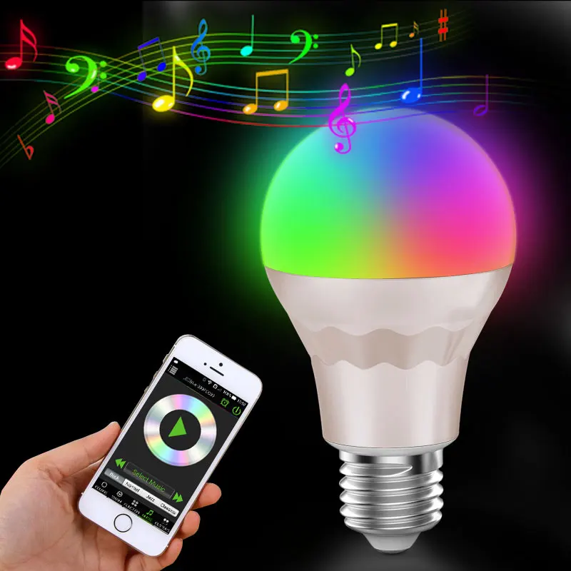 

E27 7.5W LED Light Smart Wifi RGB White remote lampada led light lamp Dimmmable led bulbs for IOS Android