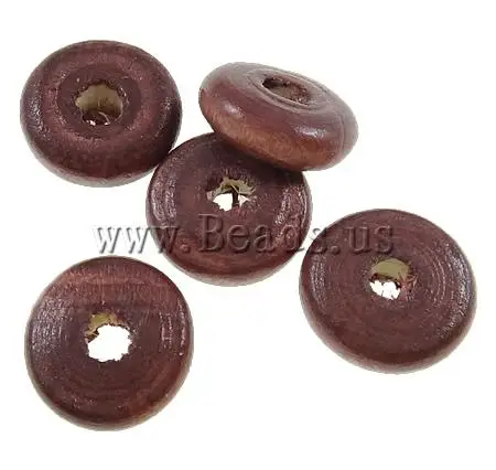 Free shipping!!!Wood Beads Designer Jewelry 2013 Heishi red coffee color 10x4mm Hole:Approx 3mm Approx 2500PCs/Bag | Украшения и