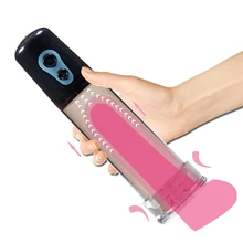 Penis Pump Vacuum Pump Penis Enlargement Extender Dick Enhancer Automatic Electric Pump Prolong Enlarger Adult Sex Toys for Men penis pump with automatic air pump machine pressure gauge penis enlargement extender enlager extension adult sex toys for men