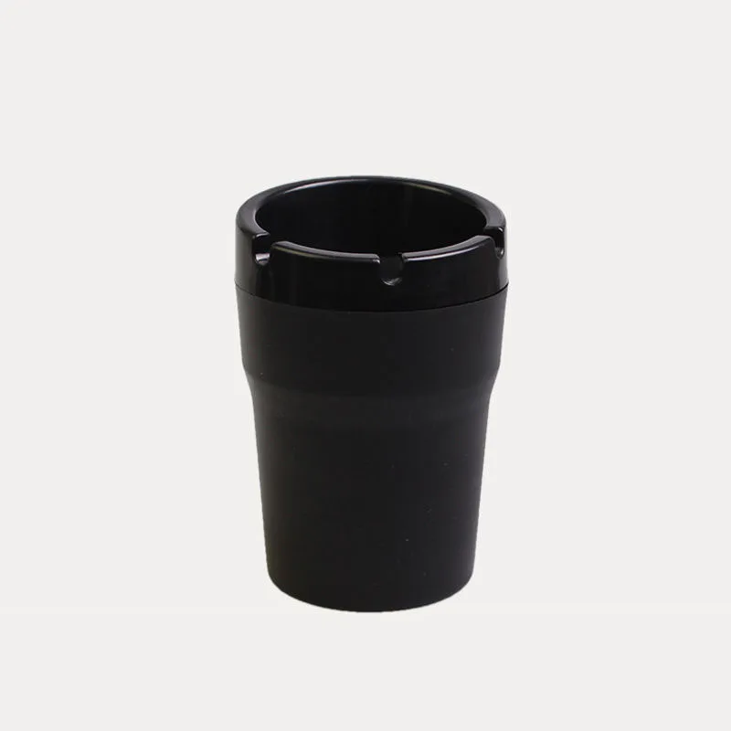 Black Portable Car Interior Ashtray Cylinder Cup Holder Black Man Gift