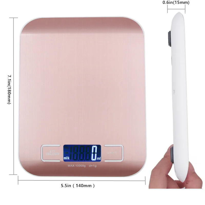 Продажа 10 кг 1 г нержавеющая сталь золотые весы цифровые кухонные золотые электронные весы для взвешивания пищевых продуктов диета инструмент для п...