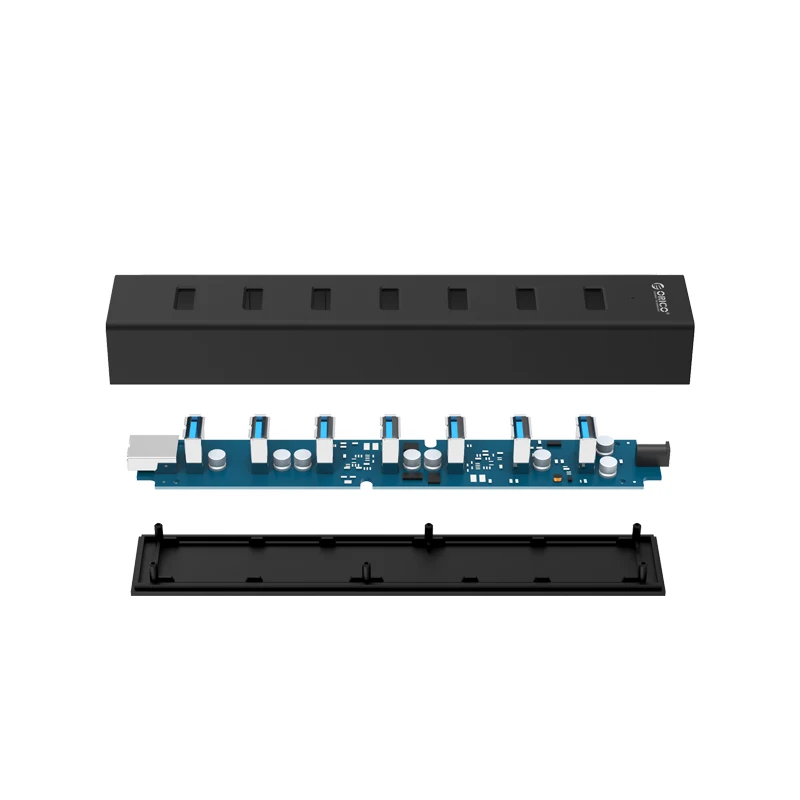Высокоскоростной Новый Концентратор ORICO с 7 портами USB 3 0 легкий для вашего ПК и