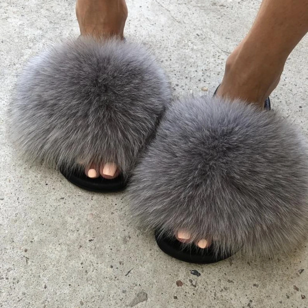 2019 Fox Fur Slide for Women Cut Slippers Fluffy Sliders Plush Furry Summer Flats Sweet Ladies Shoes Big Size 36-45,See as pic,6 2019 Fox Fur Slide for Women Cut Slippers Fluffy Sliders Plush Furry Summer Flats Sweet Ladies Shoes Big Size 36-45,See as pic,6