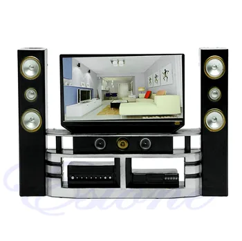 

Cute Kid Dollhouse Furniture Accessories TV Theatre Set Outfit