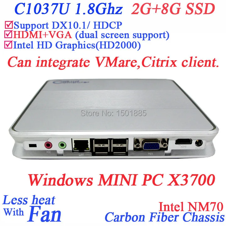 Lowest Price Intel Celeron 1037u Dual Core mini pc for office,OEM thin client mini pc from china 2G RAM 8G SSD Lowest Price Intel Celeron 1037u Dual Core mini pc for office,OEM thin client mini pc from china 2G RAM 8G SSD