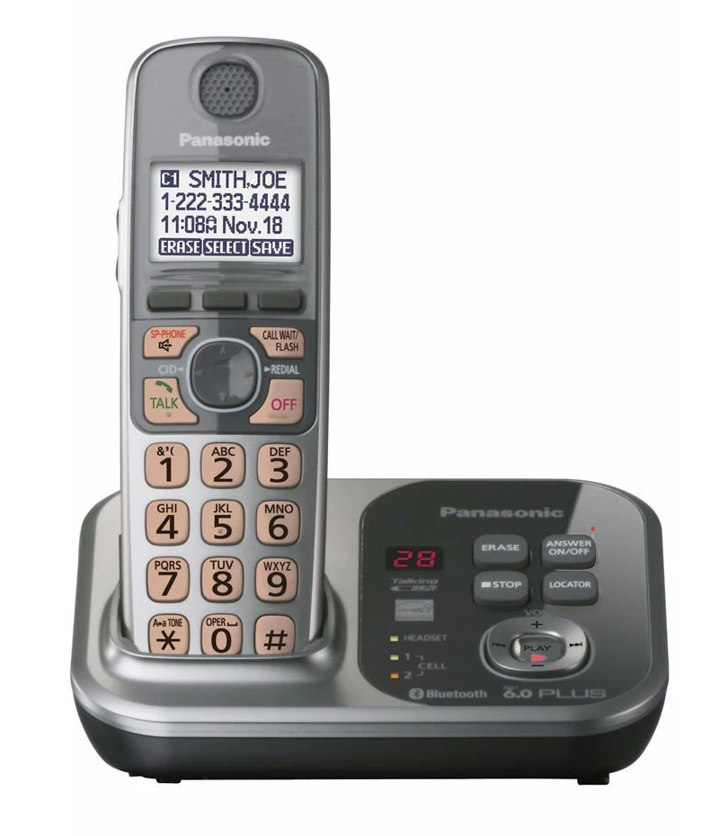 1 трубки KX-TG7731S 9 ГГц цифровой беспроводной телефон DECT 6 0 ссылка на - Цена: 