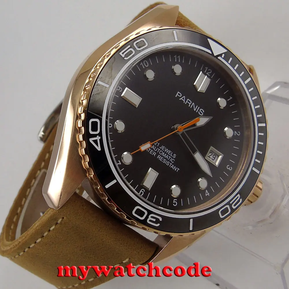 Мужские автоматические часы с чёрным циферблатом 45 мм|watch automatic men|watch menwatch men |
