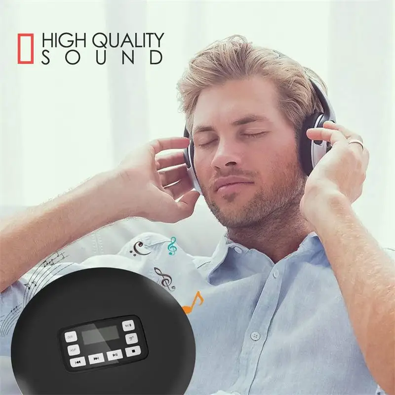 Bluetooth CD Player with LED Display/Headphone