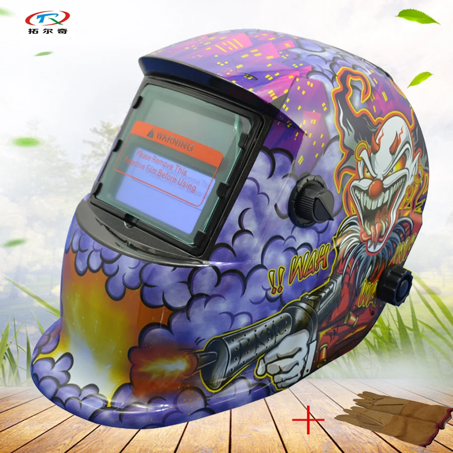 Darkening Welding Helmet Semi Automatic Welding Mig Tig Lithium Battery