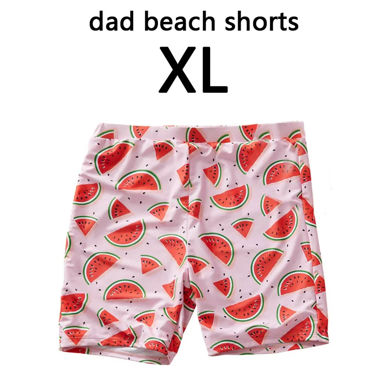 dad size XL Женский комплект бикини для девочек, купальник с принтом арбуза для мамы и дочки, лето, Модный Купальник для мамы и меня, пляжные шорты для папы и сына - Цвет: dad size XL
