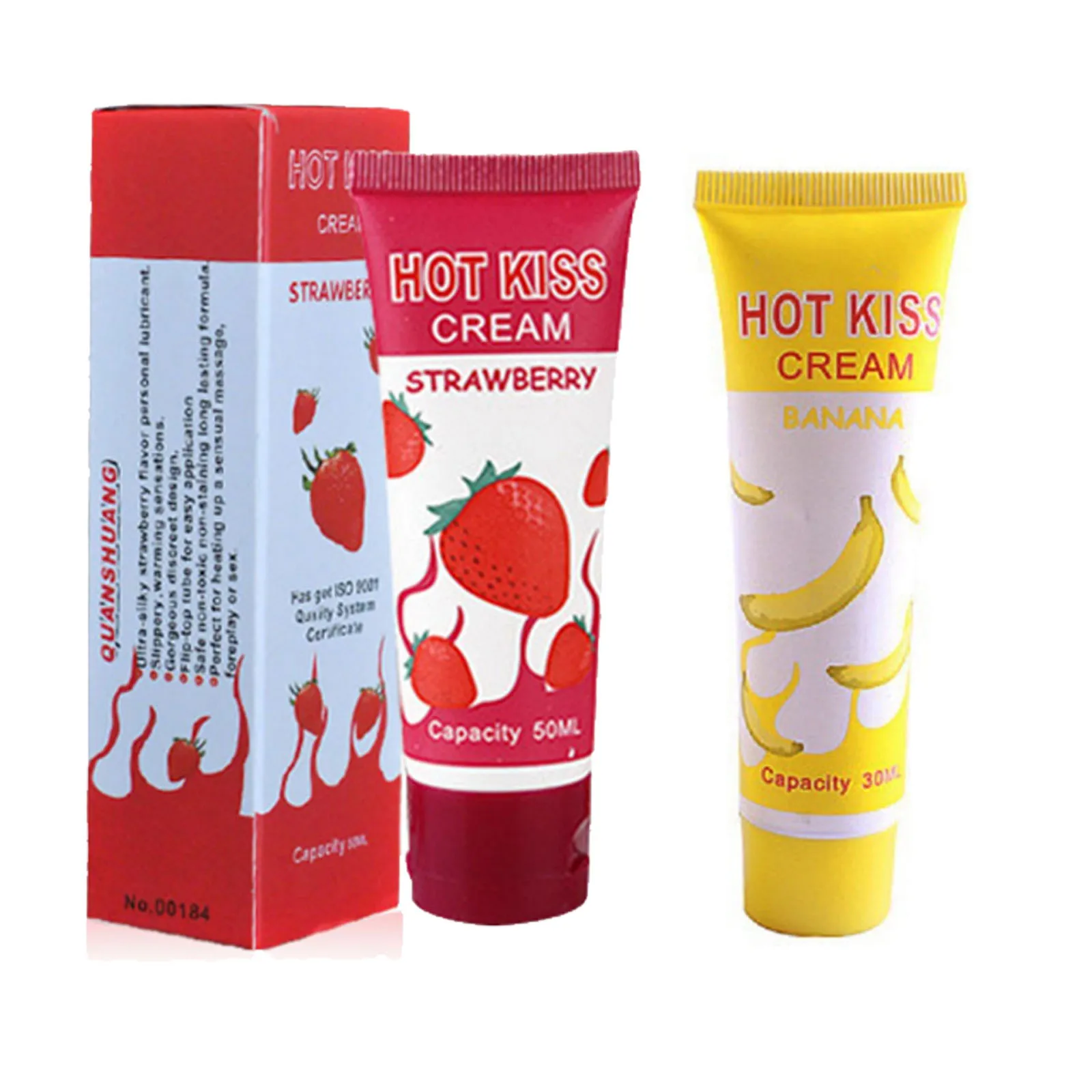 Lubricant Banana Cream Strawberry Cream Sex Lube Body Massage Oil Lubricant for Anal Sex Grease Oral Vaginal Love Gel