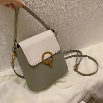 

The new Korean version of the air pack simple collision large capacity slant bucket bag