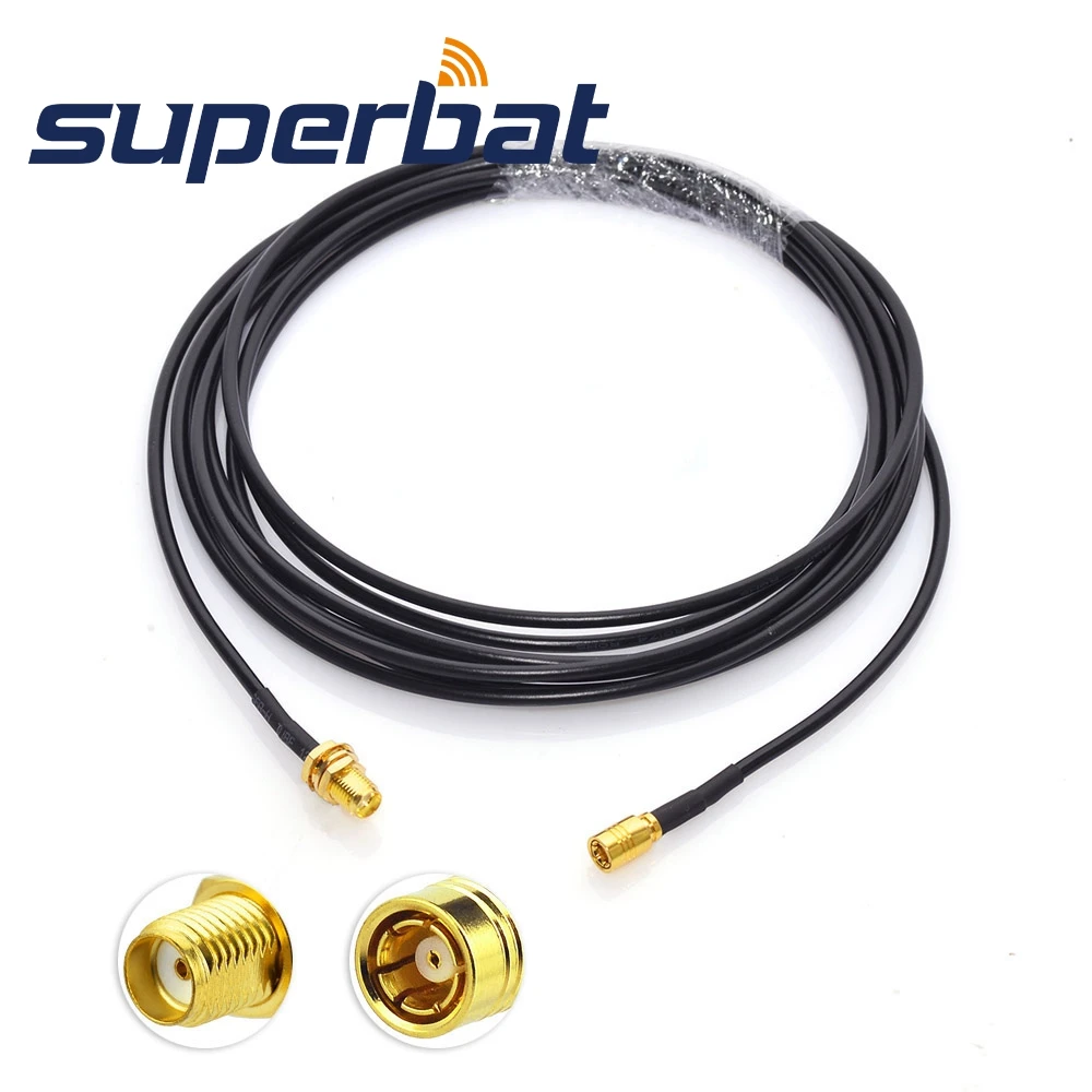 Superbat DAB/DAB + Автомобильный радиоантенный адаптер SMA разъем для SMB гнездовой