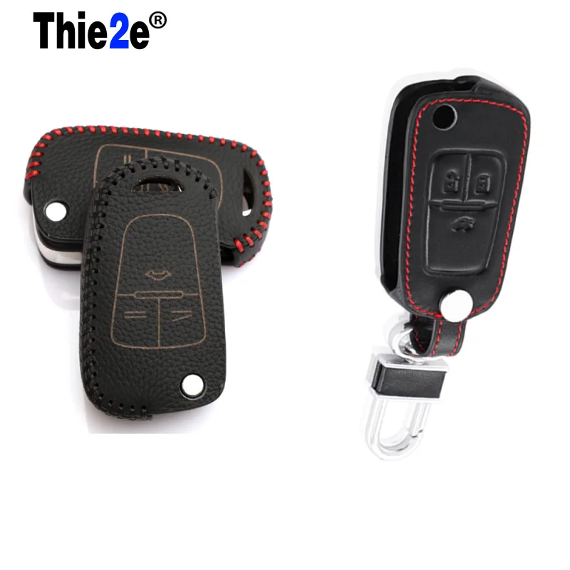 Leather car key case protection covers for Opel Mokka Astra Corsa
