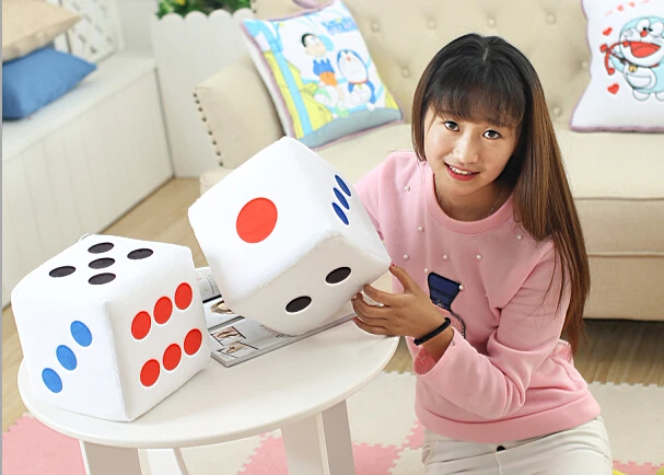 

10/20cm Creative Dice Cloth Soft Pillow Plush Toys Children's Activities Fun Games Dice Game Toys Party toys for Friend
