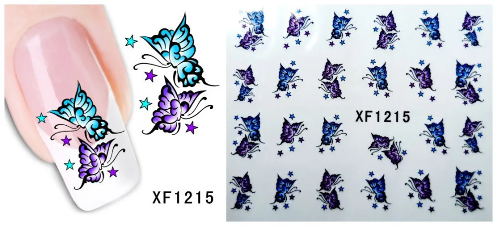 1. Nail Art Sticker Strips Decal Set - wide 7