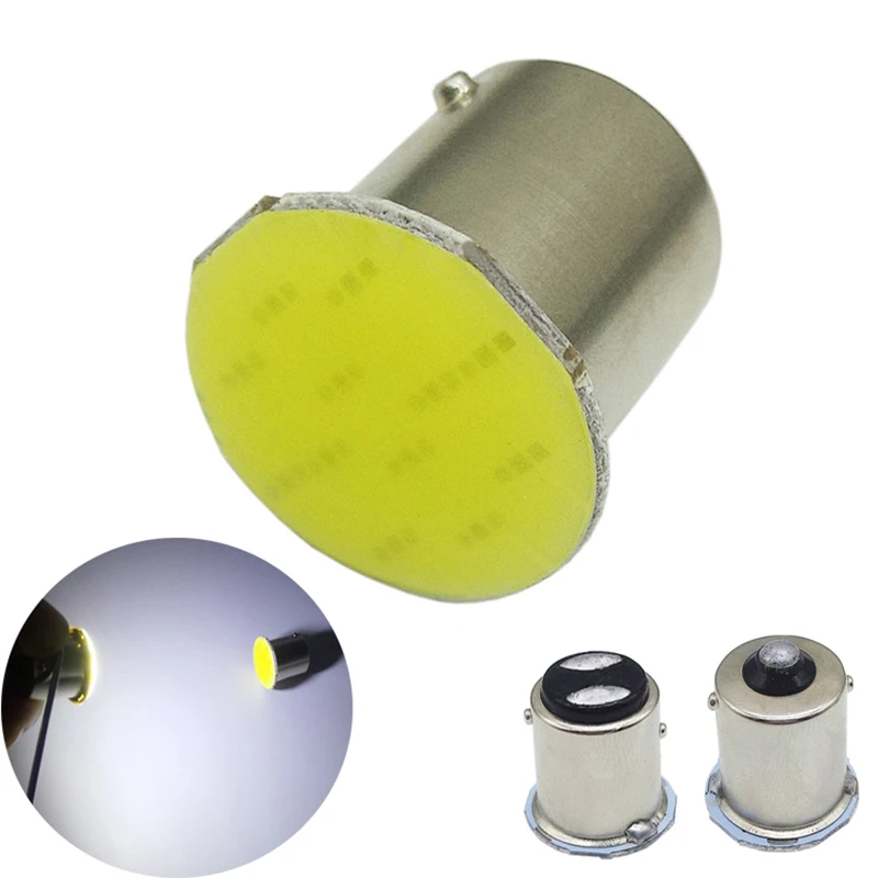 

1Pcs 1156 BA15S P21W LED BAY15D LED Bulb 1157 P21/5W COB Chips Car Lamp Tail Signal Reverse Parking lights 12V brake Lights